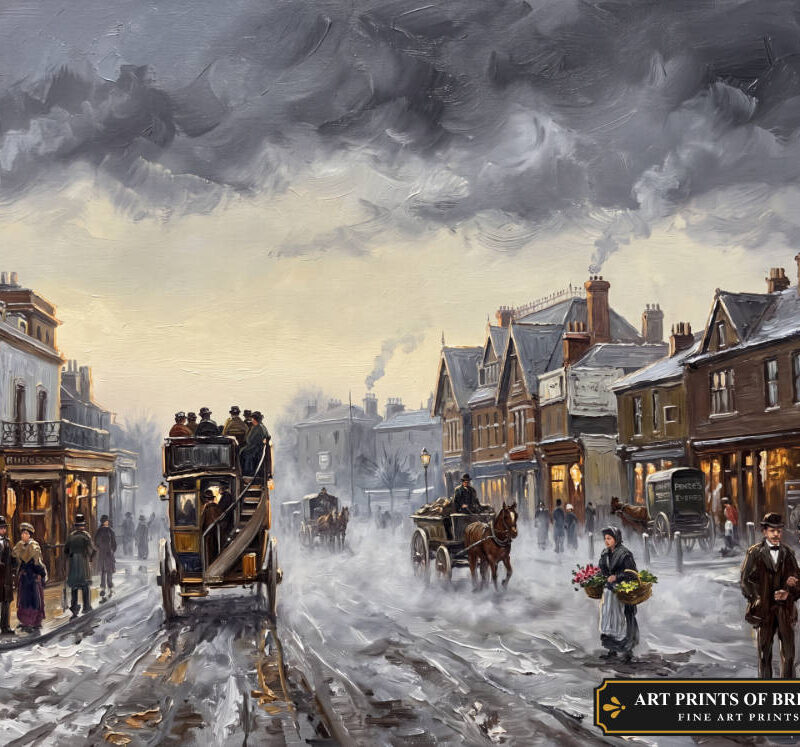 Dulwich Village oil painting print
