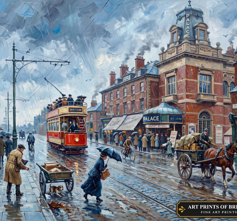 East Ham Town oil painting print