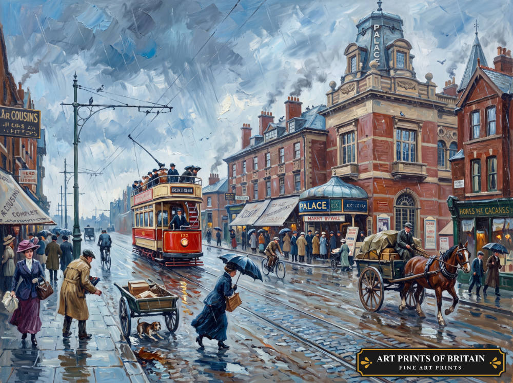 East Ham Town oil painting print