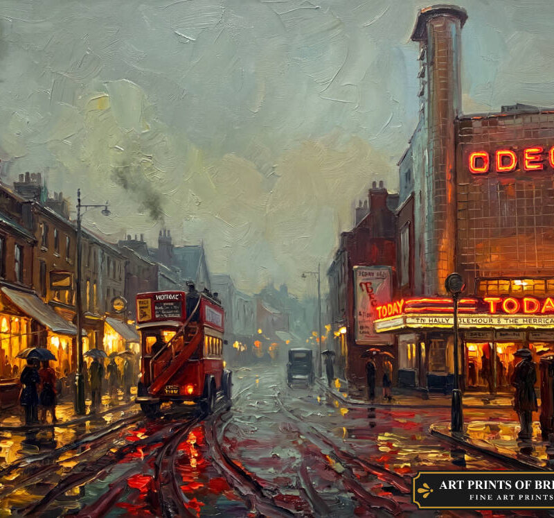 Erith Town oil painting print