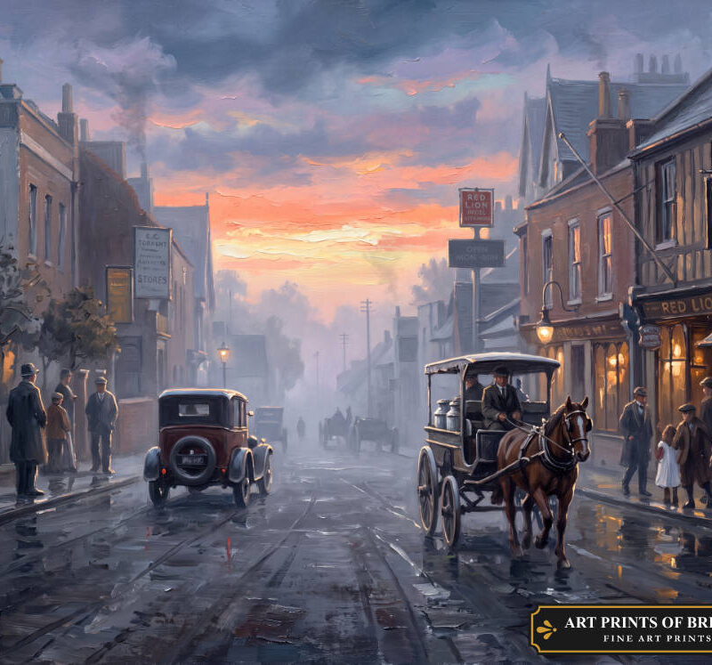Foots Cray Town oil painting print