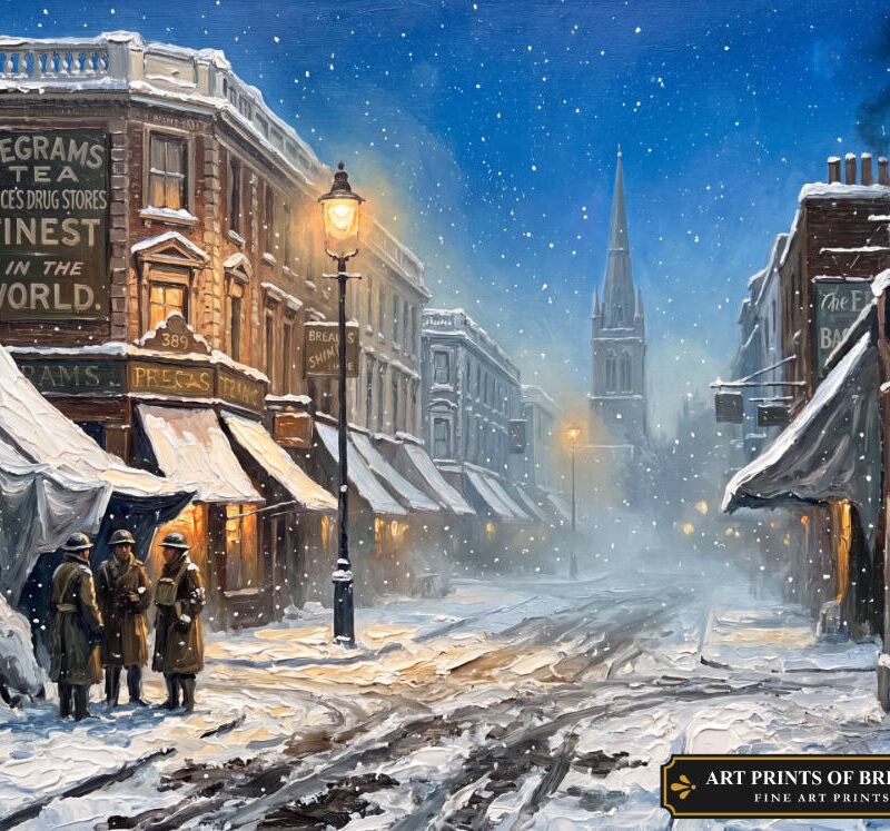 Fullham Town oil painting print