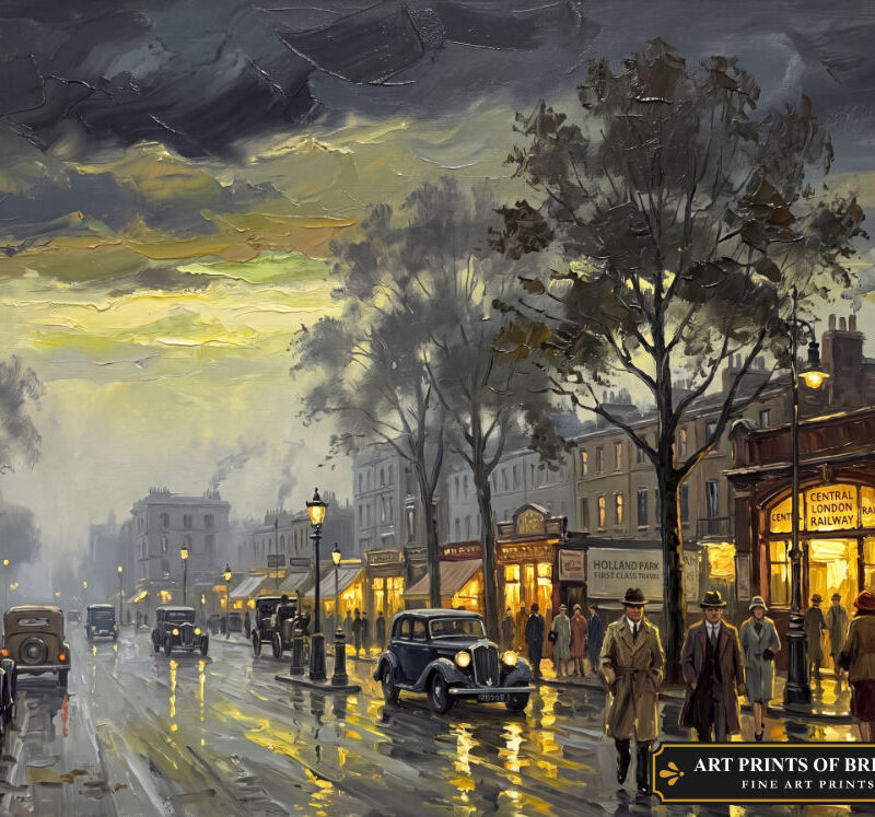 Holland Park Town oil painting print