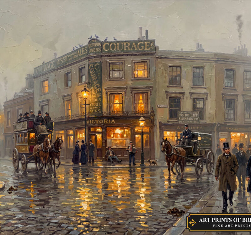 Holloway Highgate Town oil painting print