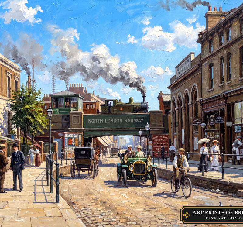 Homerton Town oil painting print