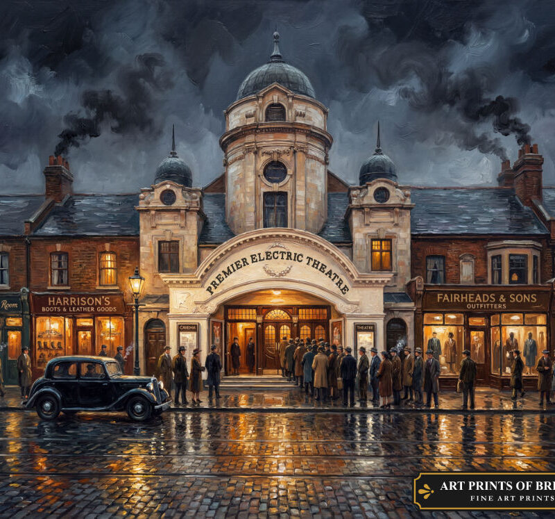 Ilford Town Oil painting prints