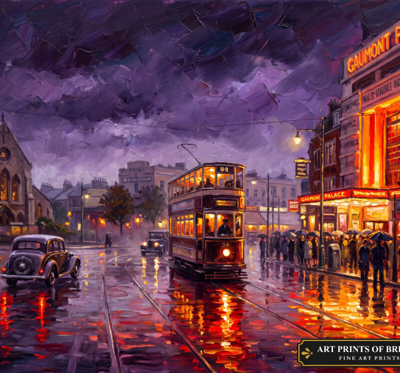 Lewisham Town oil painting print
