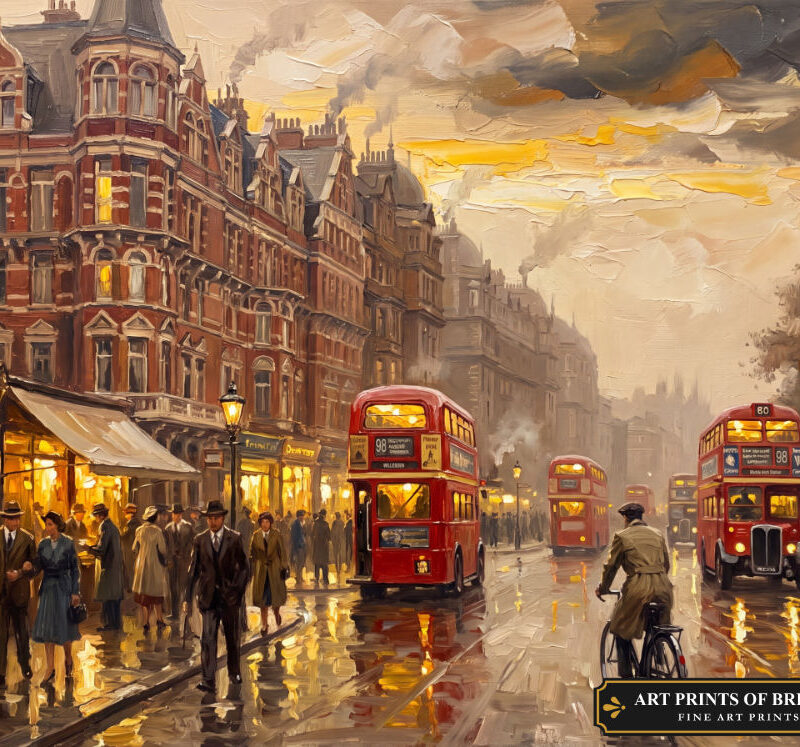Maida Vale Town oil painting print