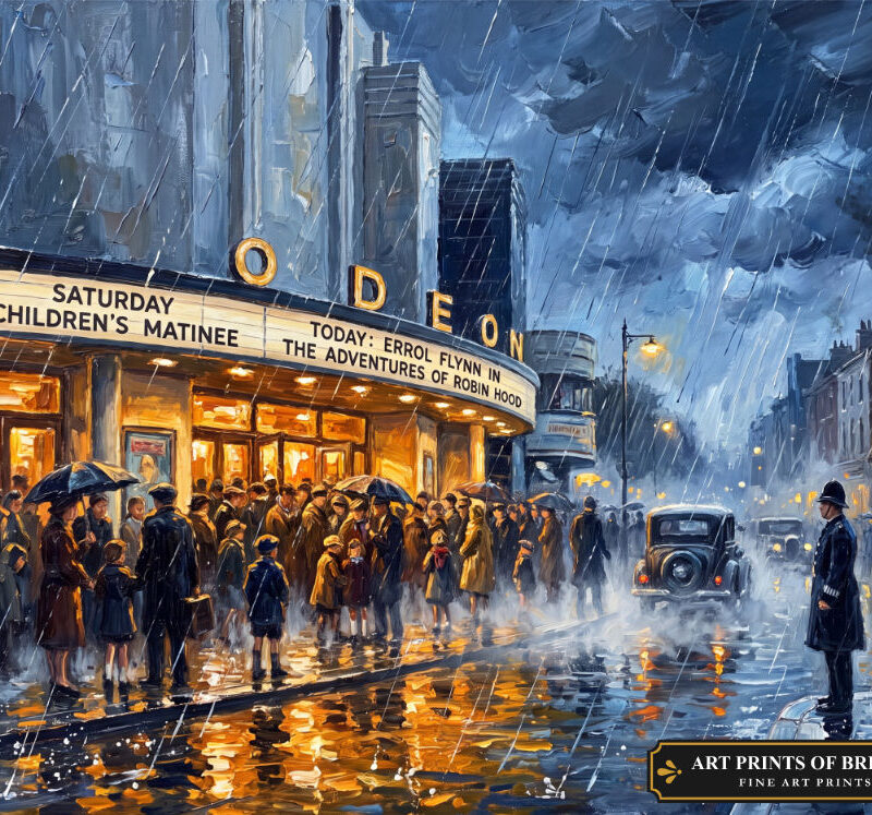 Muswell Hill oil painting print
