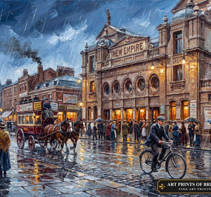 New Cross Town oil painting print