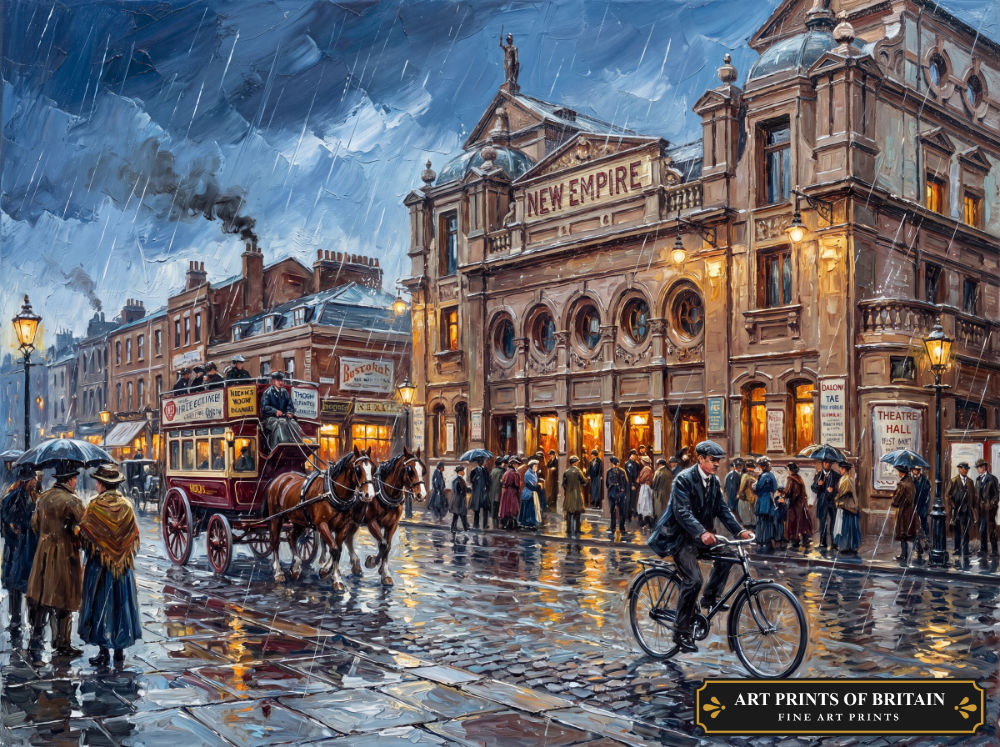 New Cross Town oil painting print