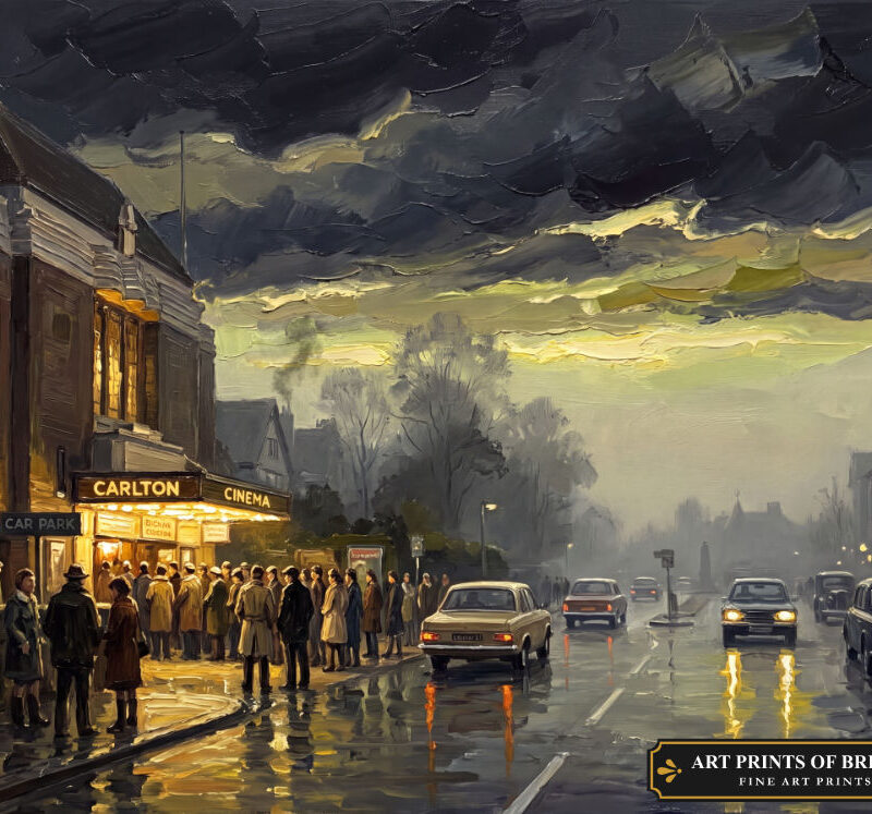 Orpington Town oil painting print
