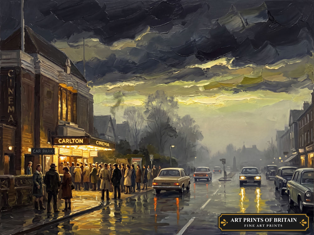 Orpington Town oil painting print