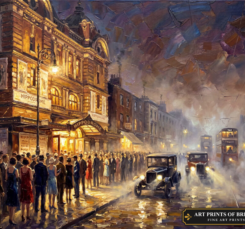 Poplar Town oil painting print