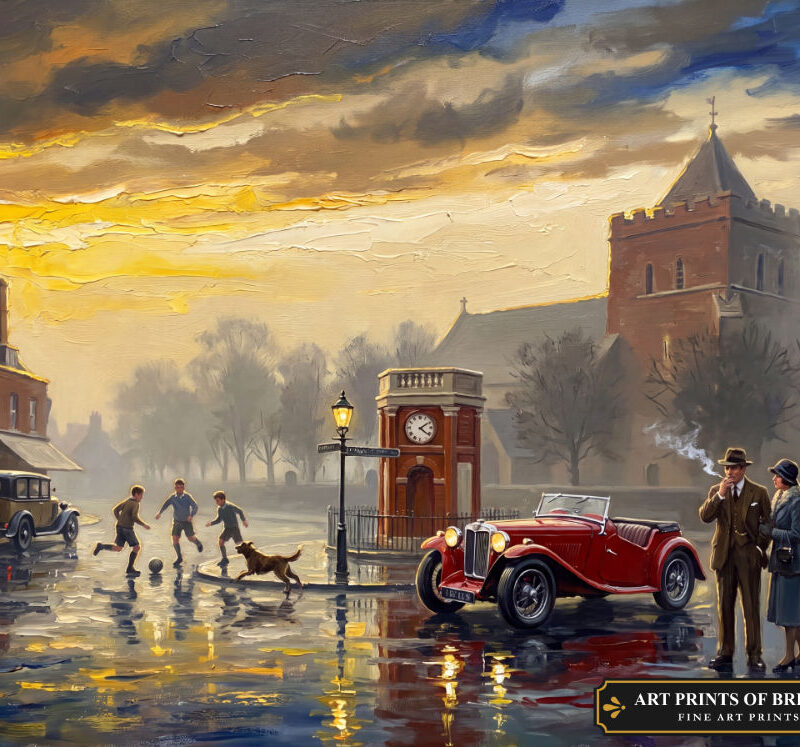 Rainham Town oil painting print