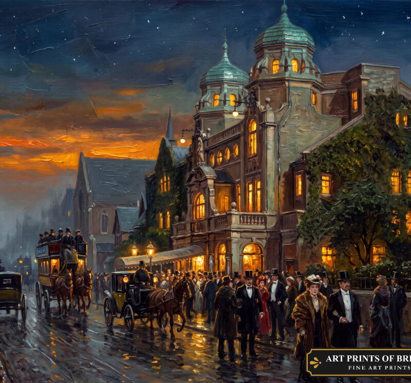 Richmond Town oil painting print