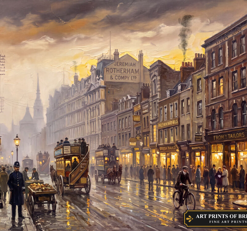 Shoreditch oil painting print