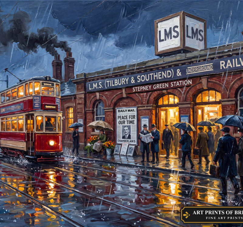 Stepney Green oil painting print