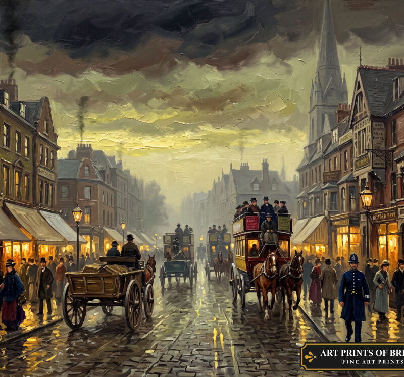 Streatham Town oil painting print