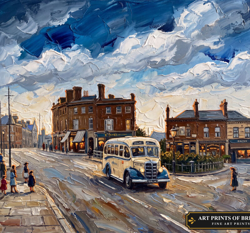 Teddington Town oil painting print