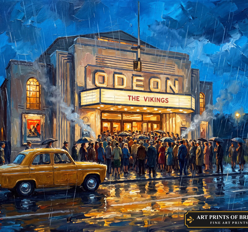 Tolworth Town oil painting print
