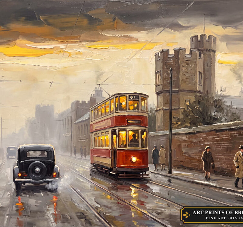 Upton Park Town oil painting print