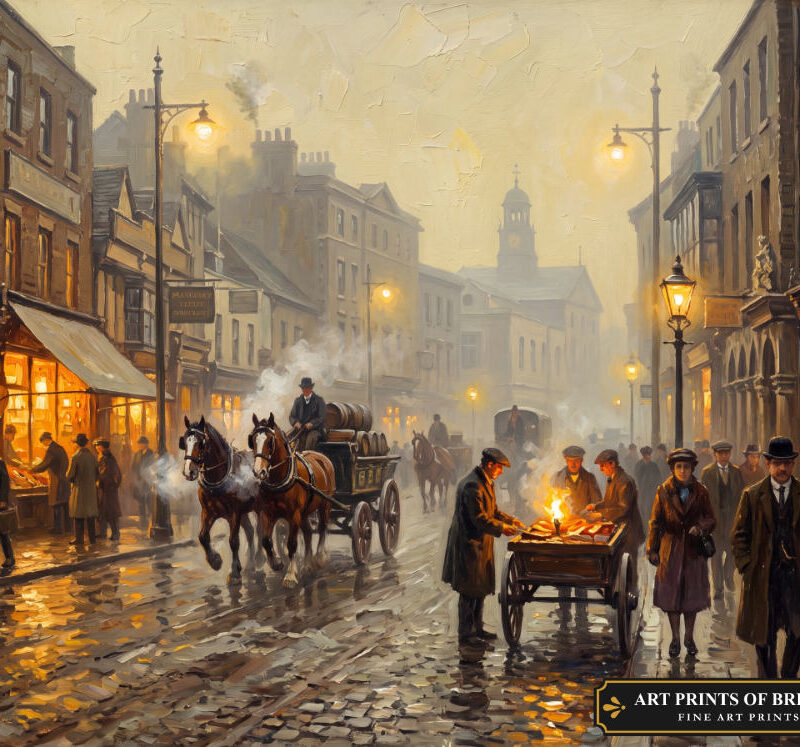 Uxbridge Town oil painting print