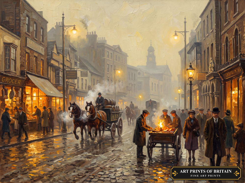 Uxbridge Town oil painting print