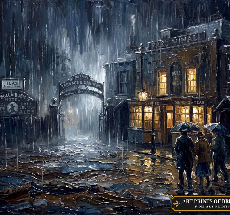 West Hampstead, oil painting prints