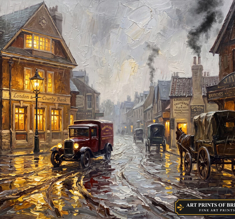 Weybridge Town, oil painting prints