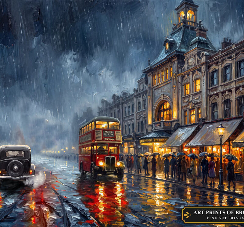Wood Green Town, oil painting prints