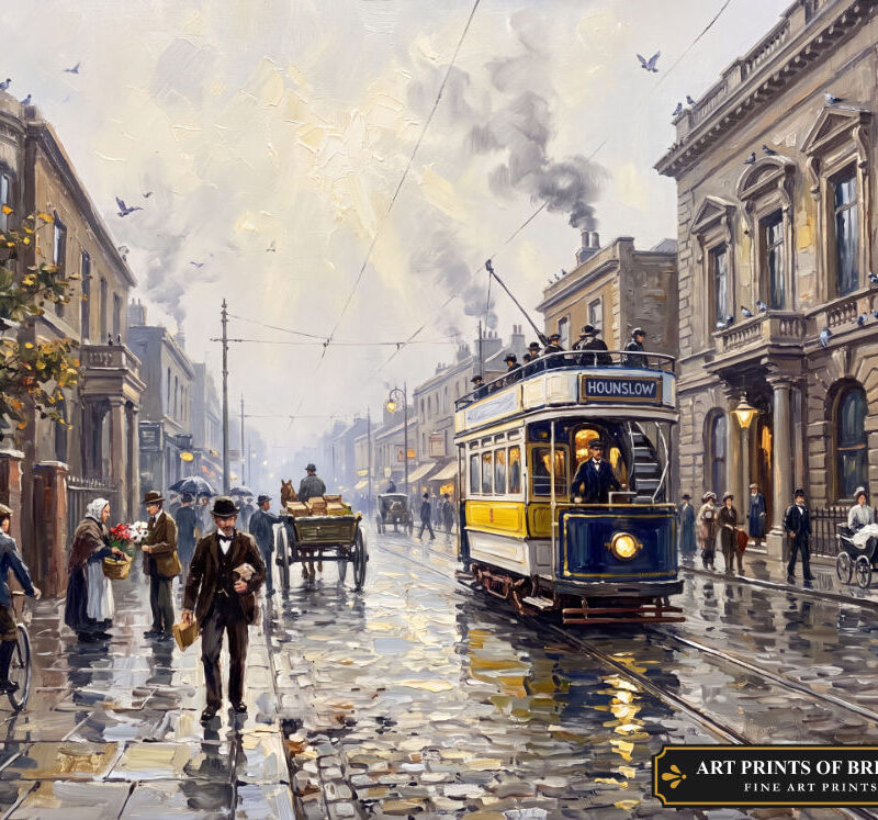 Hounslow Town oil painting print