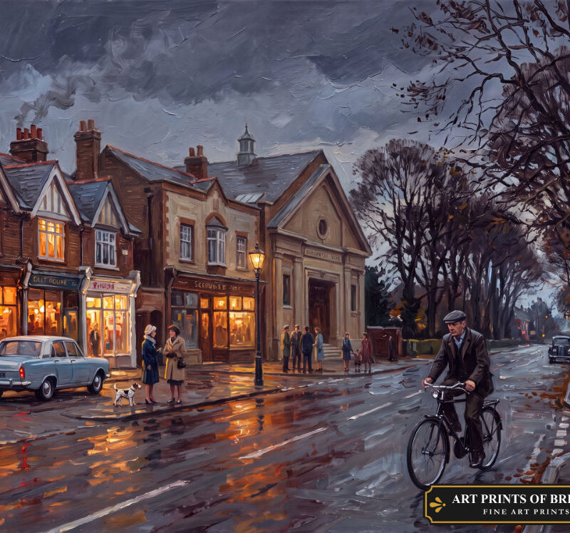 Mill Hill Town oil painting print