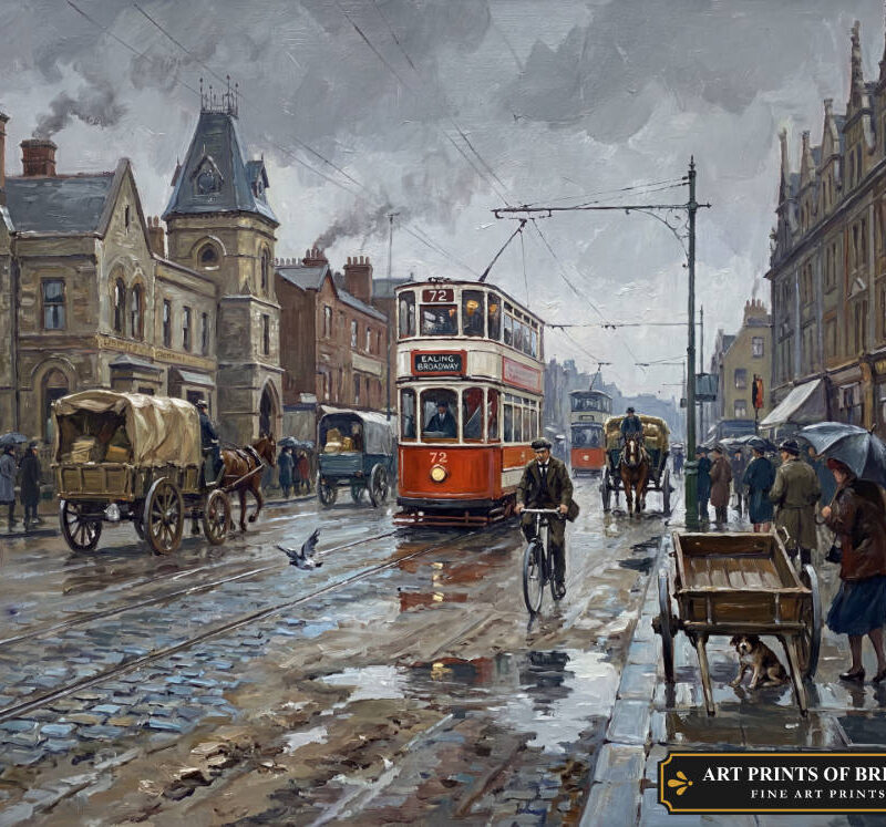 Ealing Town oil painting print