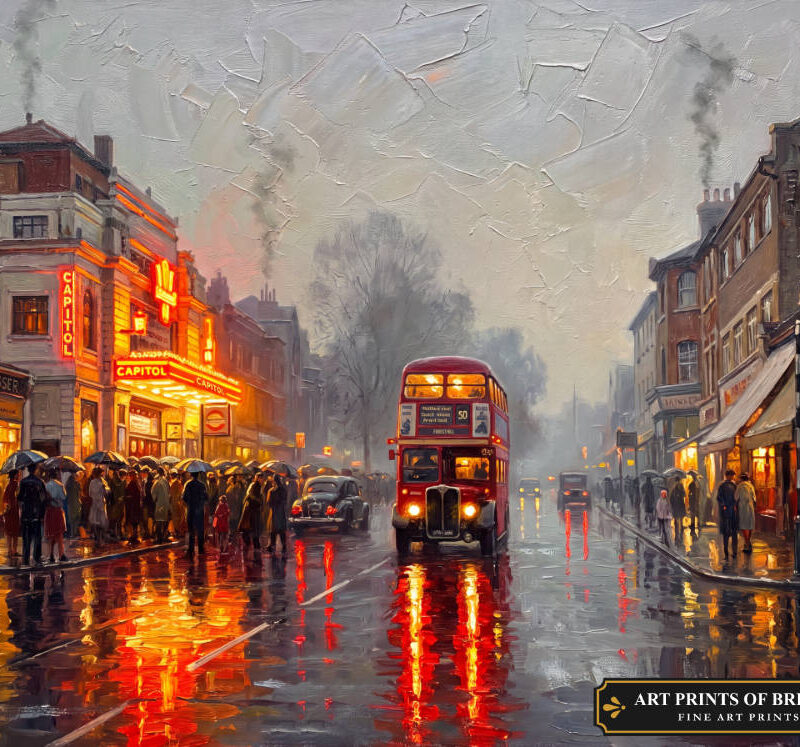 Forest Hill Town oil painting print