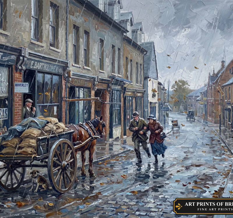 Crayford Town oil painting print