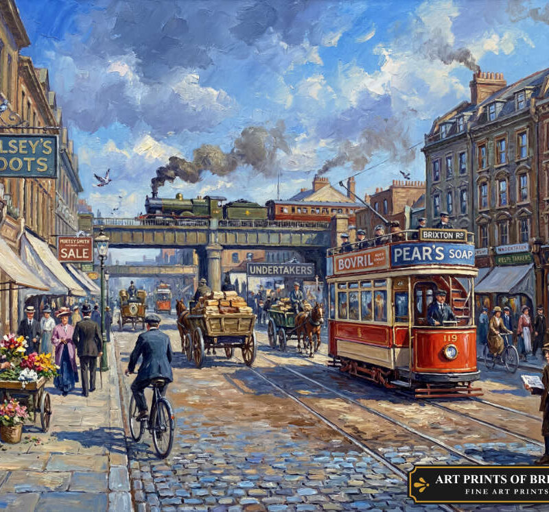Brixton oil painting print