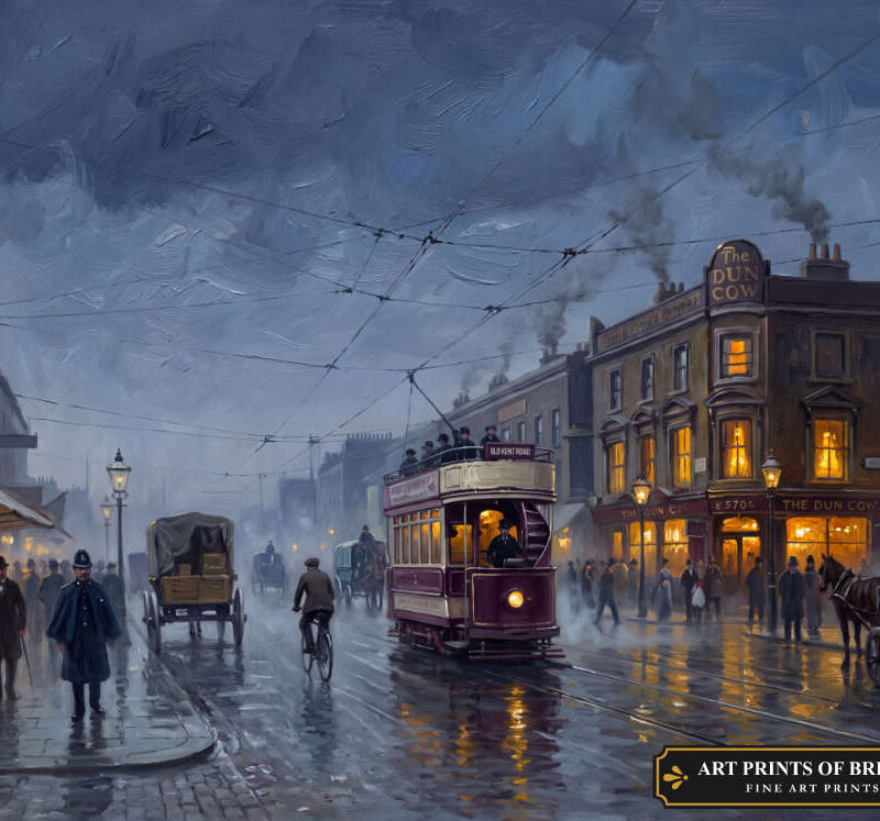 Bermondsey, Old Kent Road , oil painting print
